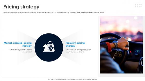 Ford Business Model Pricing Strategy Ppt Icon Brochure BMC SS