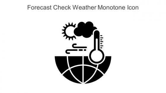 Forecast Check Weather Monotone Icon In Powerpoint Pptx Png And Editable Eps Format