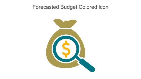 Forecasted Budget Colored Icon In Powerpoint Pptx Png And Editable Eps Format