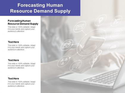 Forecasting human resource demand supply ppt powerpoint template cpb