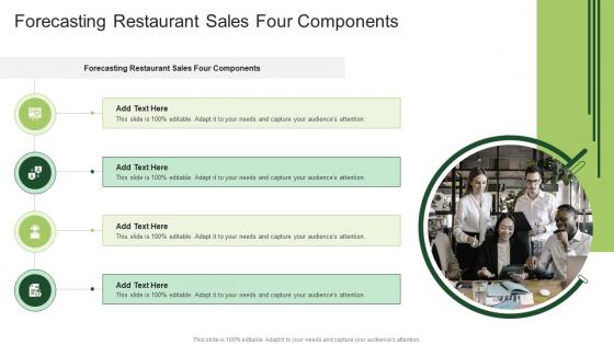 Forecasting Restaurant Sales Four Components In Powerpoint And Google Slides Cpb