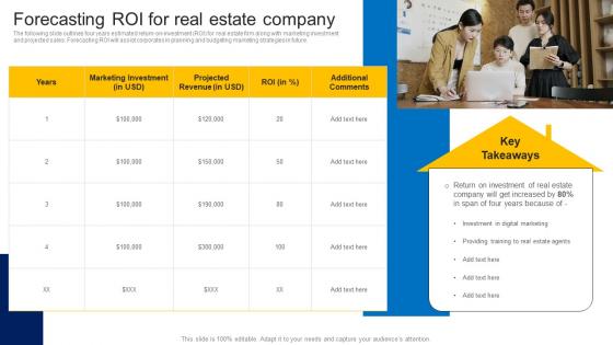 Forecasting ROI For Real Estate Company How To Market Commercial And Residential Property MKT SS V