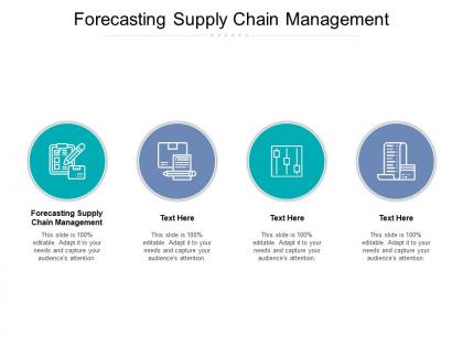 Forecasting supply chain management ppt powerpoint presentation inspiration cpb