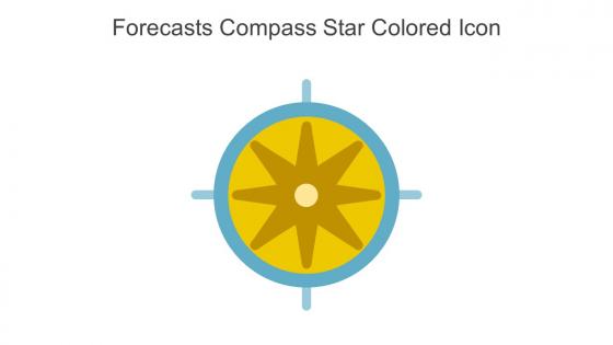 Forecasts Compass Star Colored Icon In Powerpoint Pptx Png And Editable Eps Format