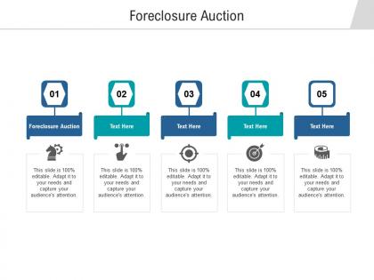 Foreclosure auction ppt powerpoint presentation infographic template smartart cpb