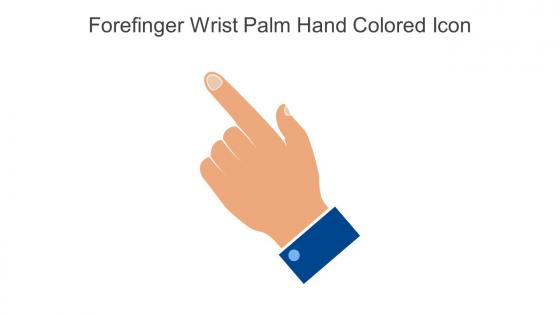 Forefinger Wrist Palm Hand Colored Icon In Powerpoint Pptx Png And Editable Eps Format
