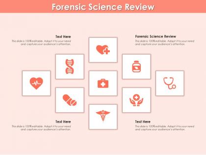 Forensic science review ppt powerpoint presentation icon deck