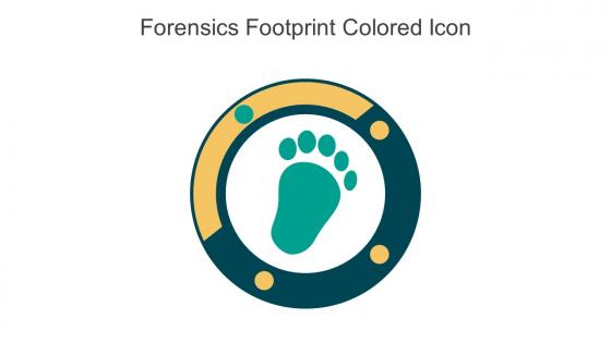 Forensics Footprint Colored Icon In Powerpoint Pptx Png And Editable Eps Format