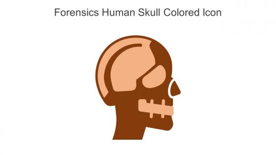 Forensics Human Skull Colored Icon In Powerpoint Pptx Png And Editable Eps Format
