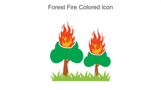 Forest Fire Colored Icon In Powerpoint Pptx Png And Editable Eps Format