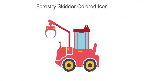 Forestry Skidder Colored Icon In Powerpoint Pptx Png And Editable Eps Format