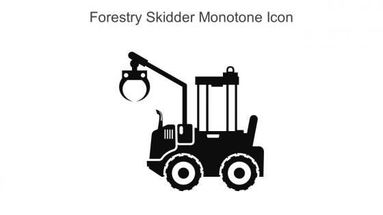 Forestry Skidder Monotone Icon In Powerpoint Pptx Png And Editable Eps Format