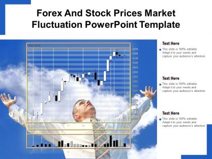 Forex and stock prices market fluctuation powerpoint template