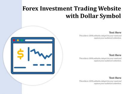 Forex investment trading website with dollar symbol
