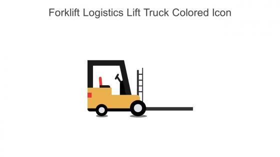 Forklift Logistics Lift Truck Colored Icon In Powerpoint Pptx Png And Editable Eps Format