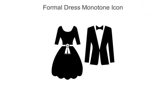 Formal Dress Monotone Icon In Powerpoint Pptx Png And Editable Eps Format