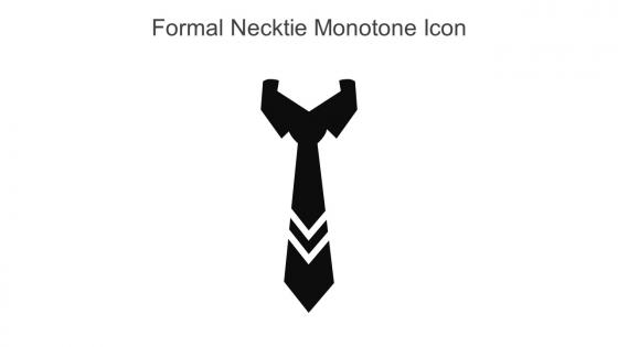 Formal Necktie Monotone Icon In Powerpoint Pptx Png And Editable Eps Format