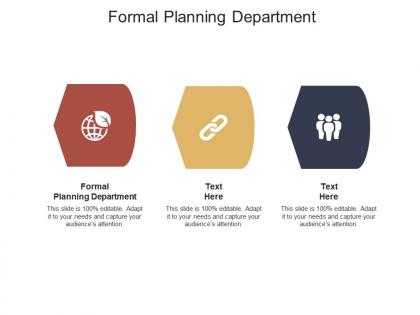 Formal planning department ppt powerpoint presentation show diagrams cpb