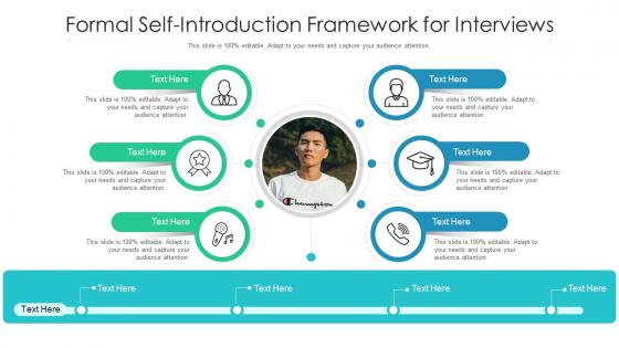 Formal self introduction framework for interviews infographic template