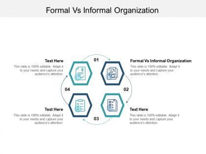 Formal vs informal organization ppt powerpoint presentation professional slide portrait cpb