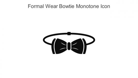 Formal Wear Bowtie Monotone Icon In Powerpoint Pptx Png And Editable Eps Format