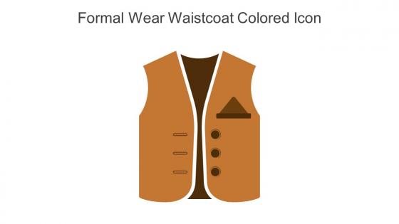 Formal Wear Waistcoat Colored Icon In Powerpoint Pptx Png And Editable Eps Format