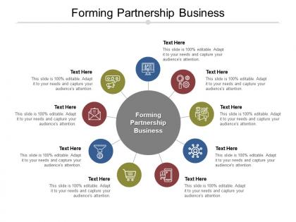 Forming partnership business ppt powerpoint presentation slides grid cpb