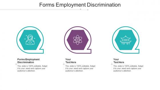 Forms Employment Discrimination Ppt Powerpoint Presentation Pictures Elements Cpb