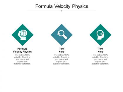 Formula velocity physics ppt powerpoint presentation ideas graphics pictures cpb
