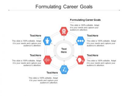 Formulating career goals ppt powerpoint presentation portfolio backgrounds cpb