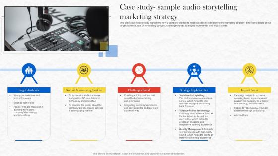Formulating Storytelling Marketing Case Study Sample Audio Storytelling Marketing Strategy MKT SS V