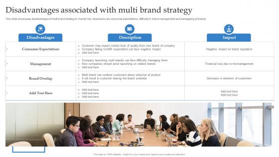 Formulating Strategy With Multiple Product Disadvantages Associated With Multi Brand Strategy