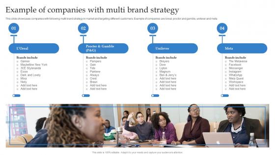 Formulating Strategy With Multiple Product Lines Example Of Companies With Multi Brand Strategy