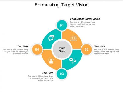 Formulating target vision ppt powerpoint presentation slides background image cpb
