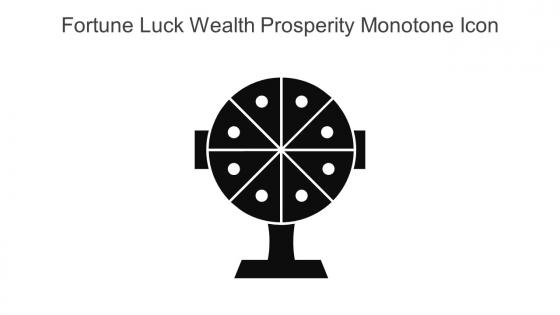 Fortune Luck Wealth Prosperity Monotone Icon In Powerpoint Pptx Png And Editable Eps Format