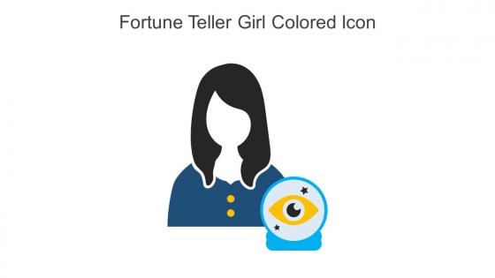 Fortune Teller Girl Colored Icon In Powerpoint Pptx Png And Editable Eps Format