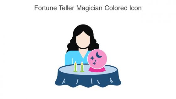 Fortune Teller Magician Colored Icon In Powerpoint Pptx Png And Editable Eps Format