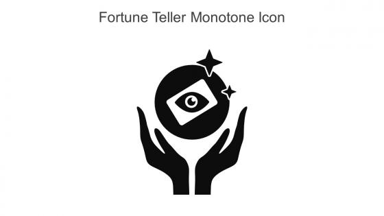 Fortune Teller Monotone Icon In Powerpoint Pptx Png And Editable Eps Format