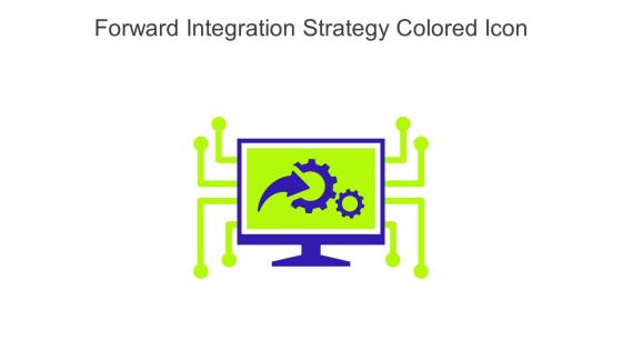 Forward Integration Strategy Colored Icon In Powerpoint Pptx Png And Editable Eps Format