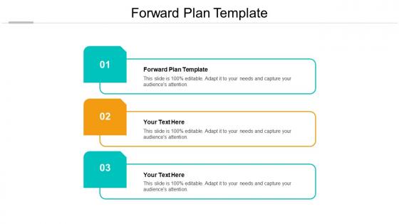 Forward plan template ppt powerpoint presentation summary clipart cpb