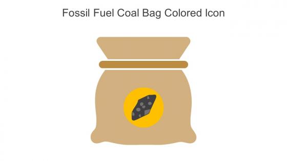 Fossil Fuel Coal Bag Colored Icon In Powerpoint Pptx Png And Editable Eps Format