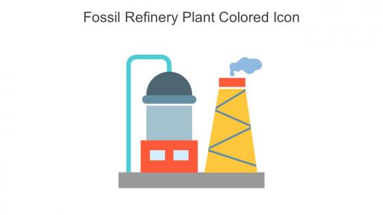 Fossil Refinery Plant Colored Icon In Powerpoint Pptx Png And Editable Eps Format