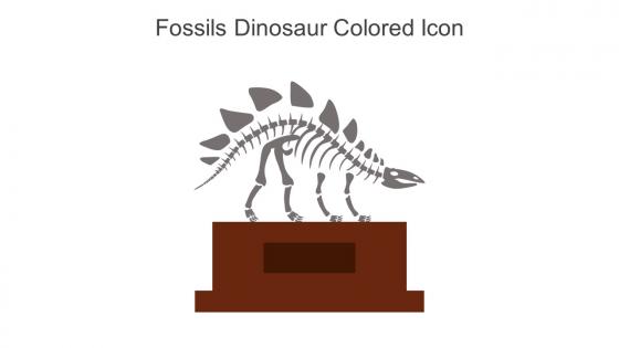 Fossils Dinosaur Colored Icon In Powerpoint Pptx Png And Editable Eps Format