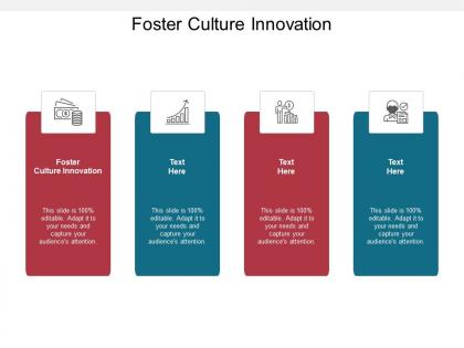 Foster culture innovation ppt powerpoint presentation pictures layout cpb
