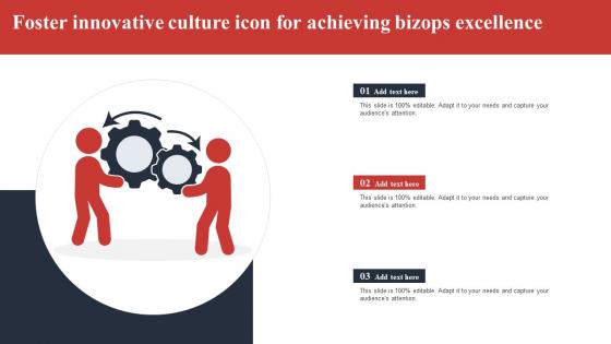 Foster Innovative Culture Icon For Achieving Bizops Excellence