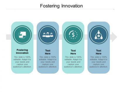 Fostering innovation ppt powerpoint presentation infographics mockup cpb