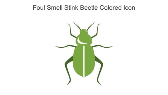 Foul Smell Stink Beetle Colored Icon In Powerpoint Pptx Png And Editable Eps Format