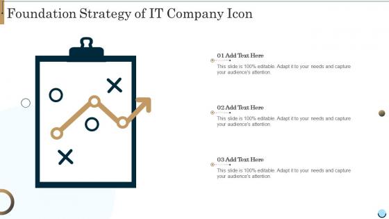 Foundation Strategy Of It Company Icon