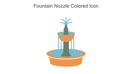 Fountain Nozzle Colored Icon In Powerpoint Pptx Png And Editable Eps Format