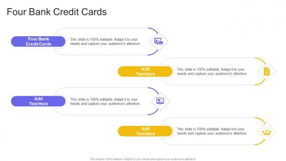 Four Bank Credit Cards In Powerpoint And Google Slides Cpb